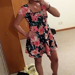 Floral flare dress